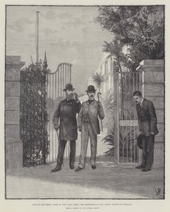 Vida en San Remo, Puerta de la Villa Zirio, la residencia del Príncipe Heredero de Alemania